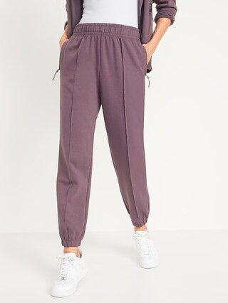 High-Waisted Dynamic Fleece Pintucked Sweatpants for Women | Old Navy (US)