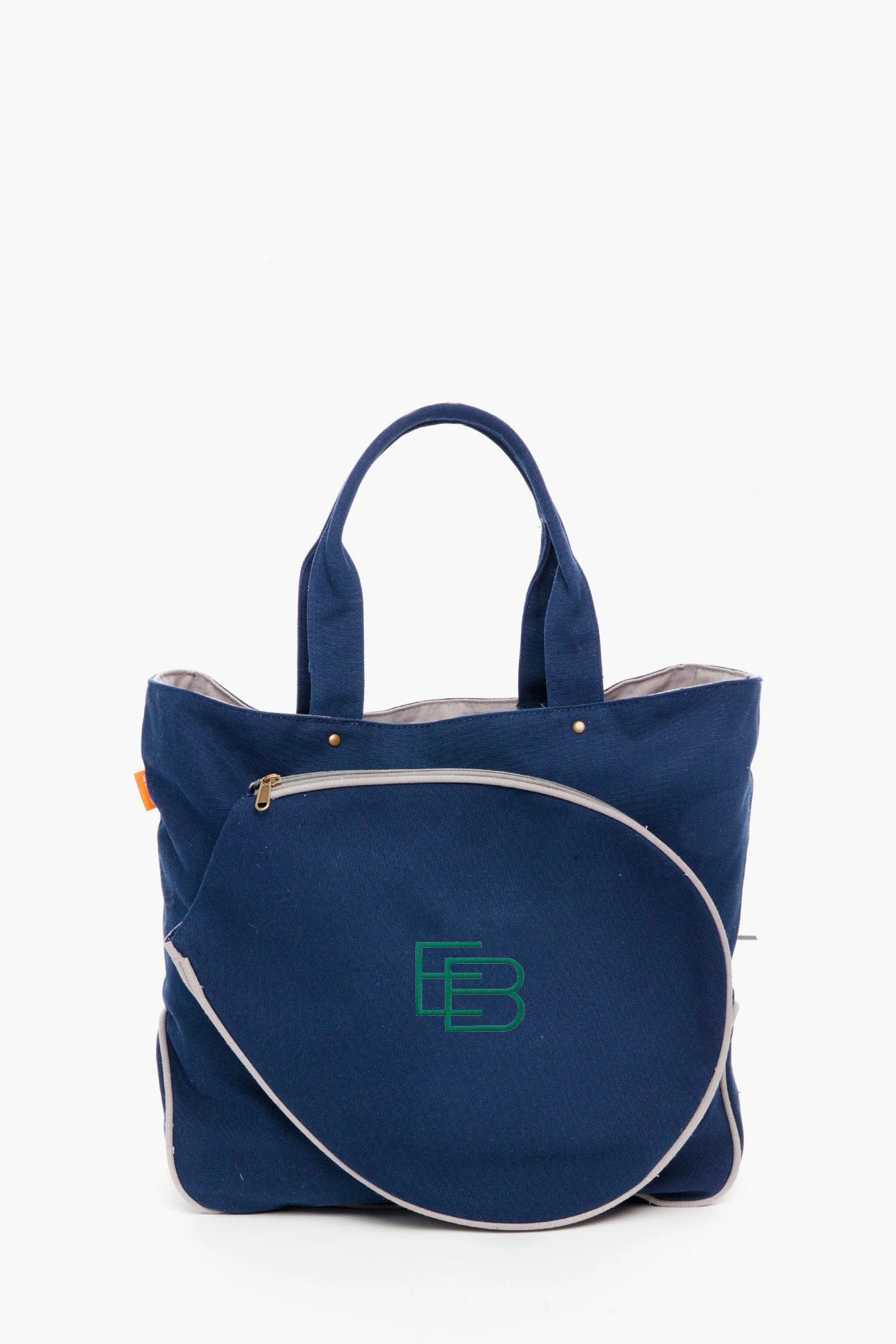 Navy Monogrammed Tennis Tote | Tuckernuck (US)