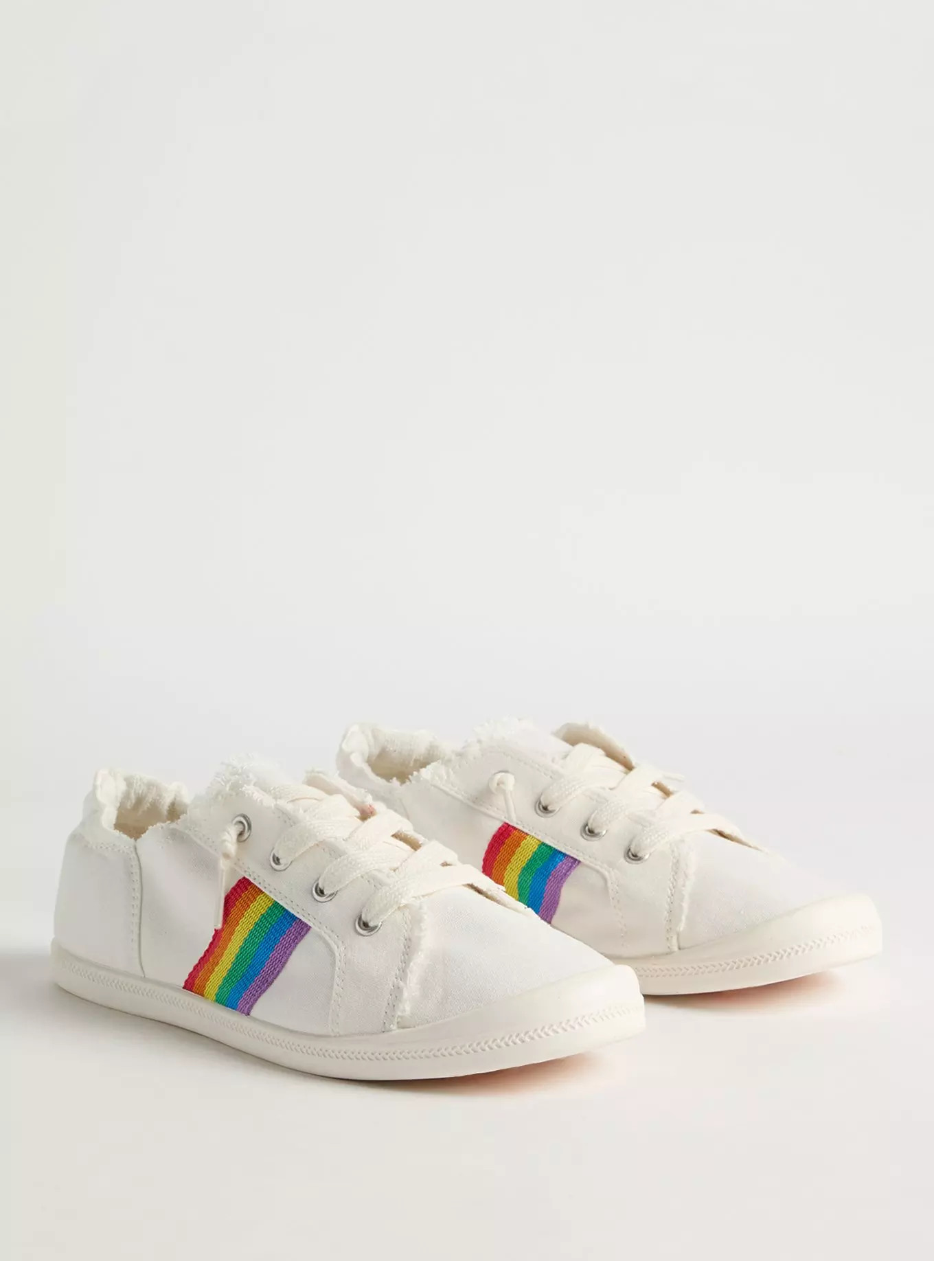 Frayed Ruched Cuff Sneaker (WW) | Torrid (US & Canada)