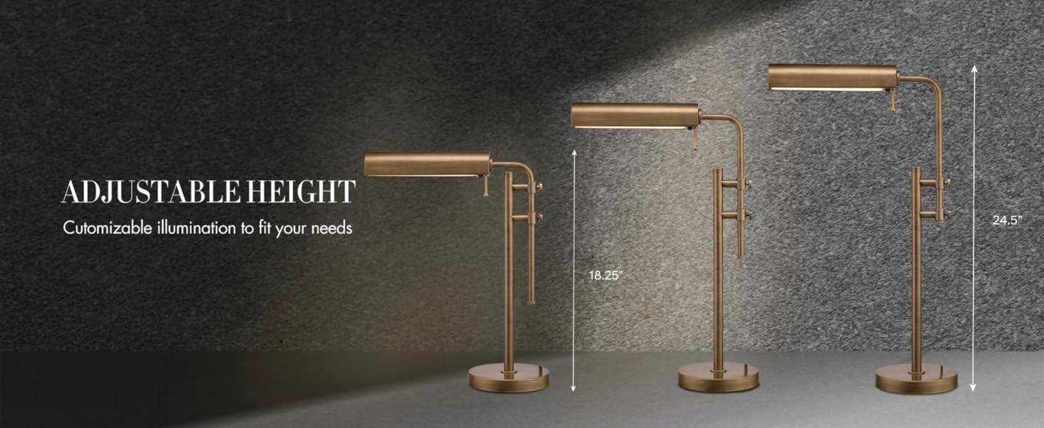 O'Bright Aurora LED Pharmacy Desk Lamp - Swing Arm, Industrial Design for Reading, Crafting, Work... | Amazon (US)