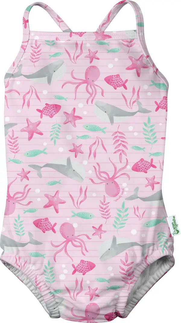 Sea Print UPF 50+ One-Piece Swimsuit | Nordstrom Rack