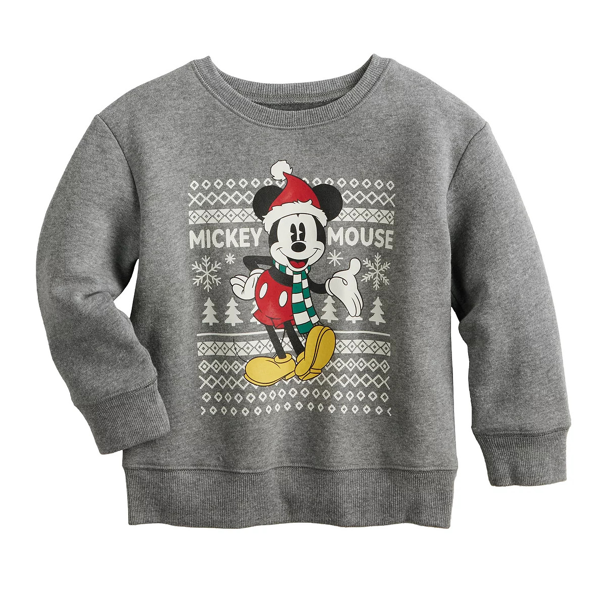 Disney's Mickey Mouse and Friends Baby & Toddler Boy Holiday Crewneck Sweatshirt by Jumping Beans... | Kohl's