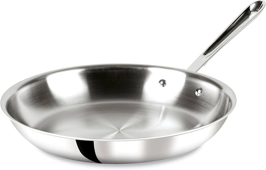 All-Clad D3 3-Ply Stainless Steel Fry Pan 12 Inch Induction Oven Broiler Safe 600F Pots and Pans,... | Amazon (US)