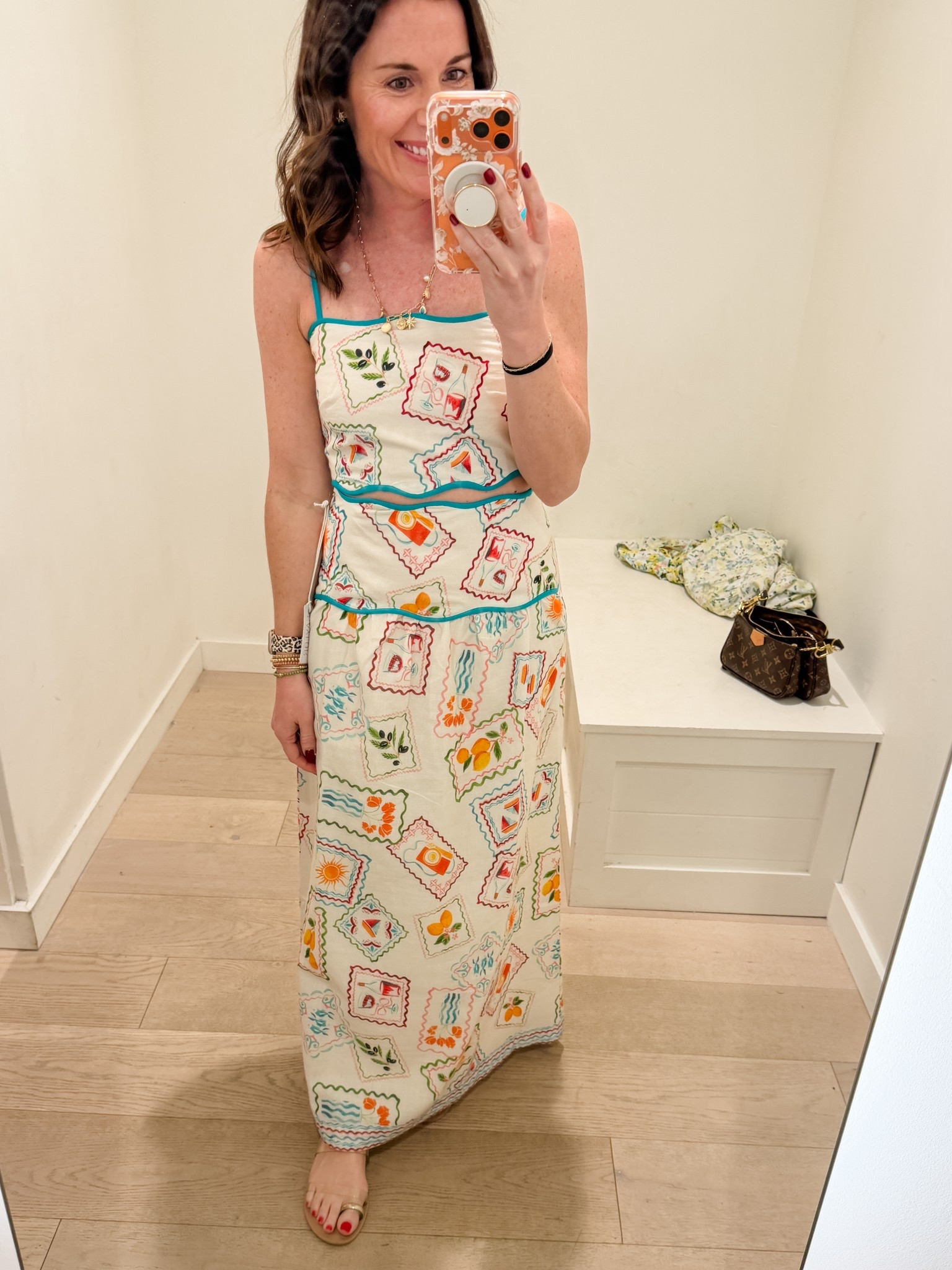 Size XS top & skirt.  Perfect for vacations!! 
Autumns &  Springs

#LTKOver40 #LTKPetite