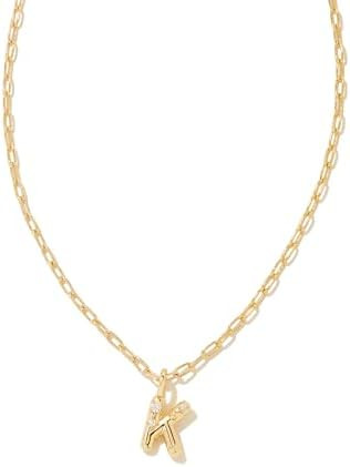 Kendra Scott Crystal Letter Short Pendant Necklace, Fashion Jewelry for Women | Amazon (US)