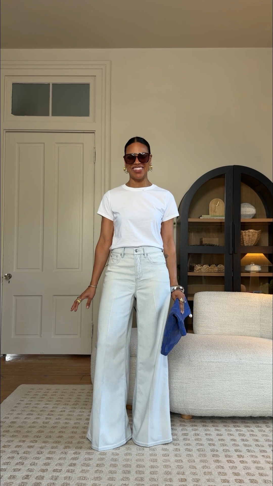 @Spanx did it again!! The PERFECT Lightweight denim for summer.  It’s the Spanx Supersmooth Authentic 360 lightweight and it’s PERFECTION! I’m wearing small, my true size. Regular length. I’m 5’4”. These jeans feel like the most comfy tissue weight - soft with a tiny bit of stretch and just enough shape and structure. USE MY CODE ANNAGXSPANX for 15% off your first order and free shipping - only applies to regular price items :) #SpanxPartner 

#LTKSeasonal #LTKOver40 #LTKootd