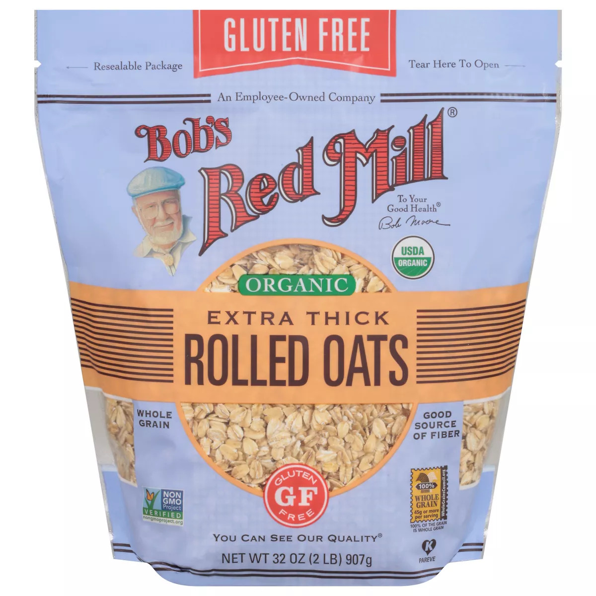 Bob's Red Mill Gluten Free Organic Thick Rolled Oats -32oz | Target