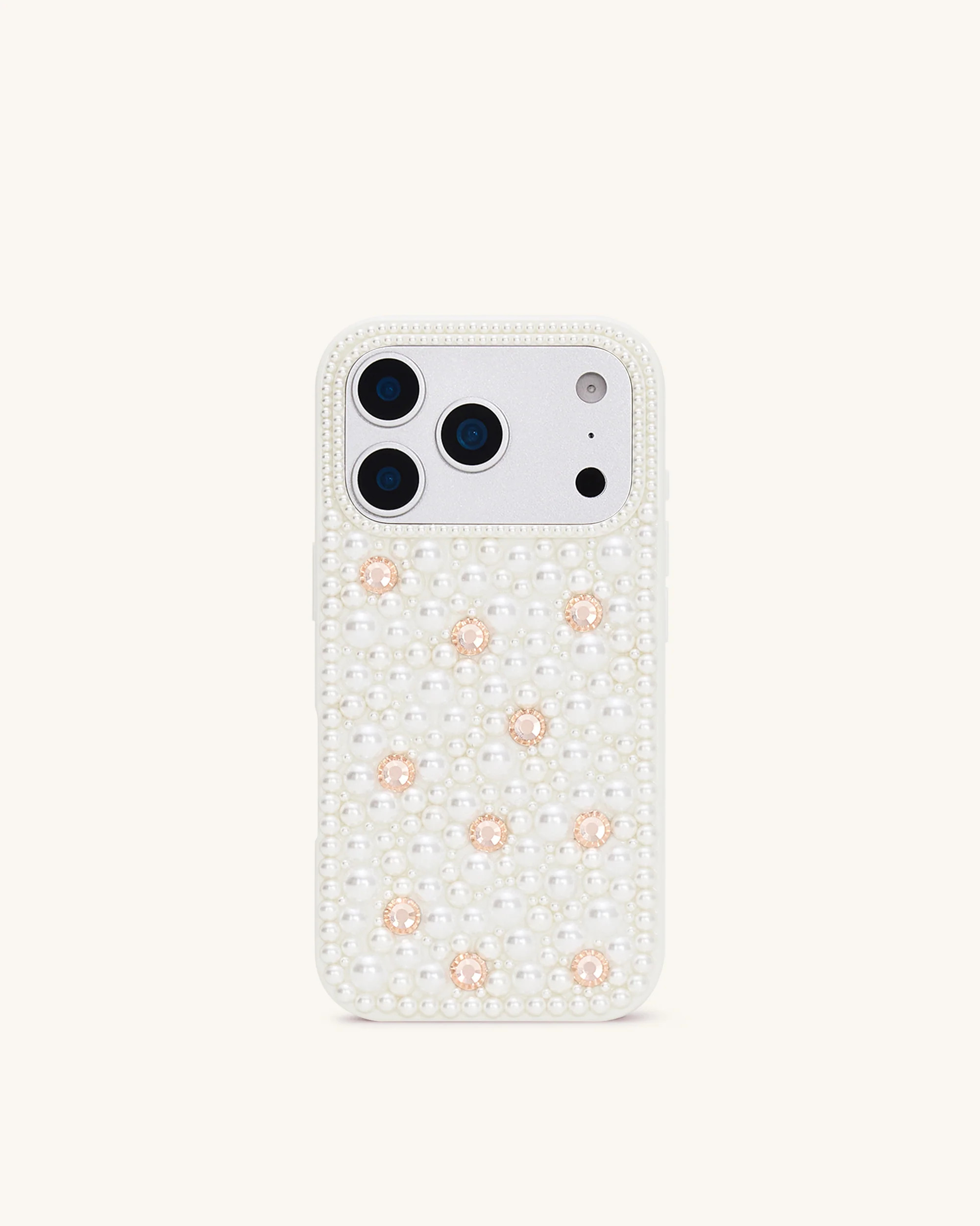 Pearl Embellished Phone Case - White | JW PEI US