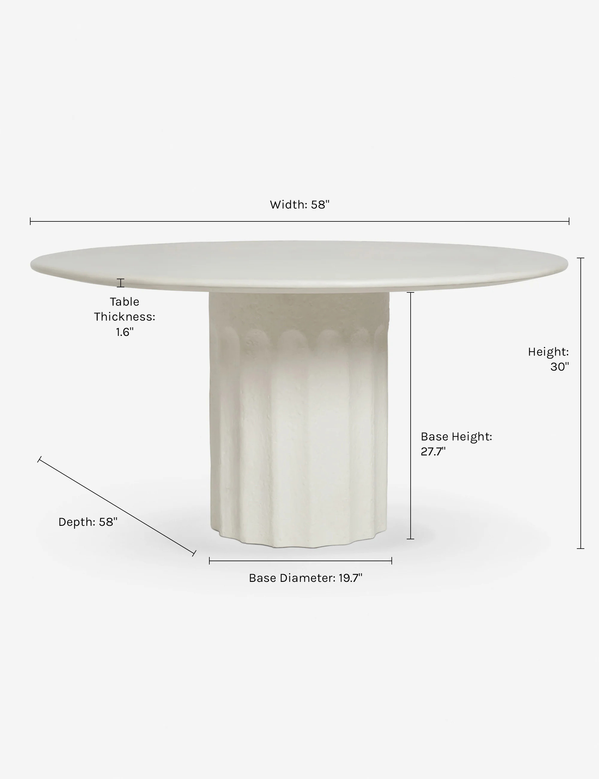Doric Round Dining Table by Sarah Sherman Samuel | Lulu and Georgia 