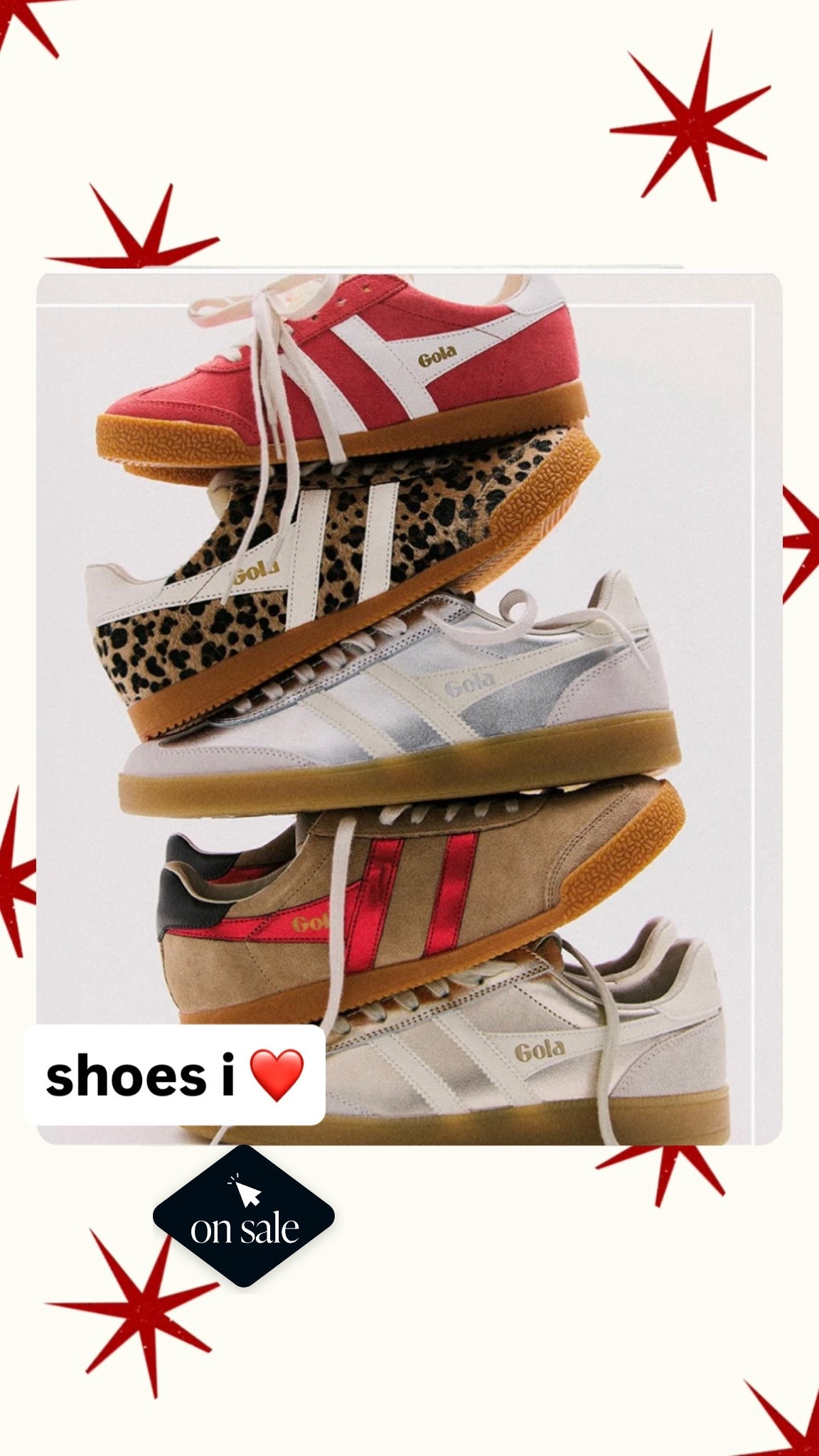 part of the buy now save later sale 
i love Gola sneakers!  I am a 6.5 or 7 and always get these in a 6.5


#LTKActive #LTKGiftGuide #LTKSaleAlert
