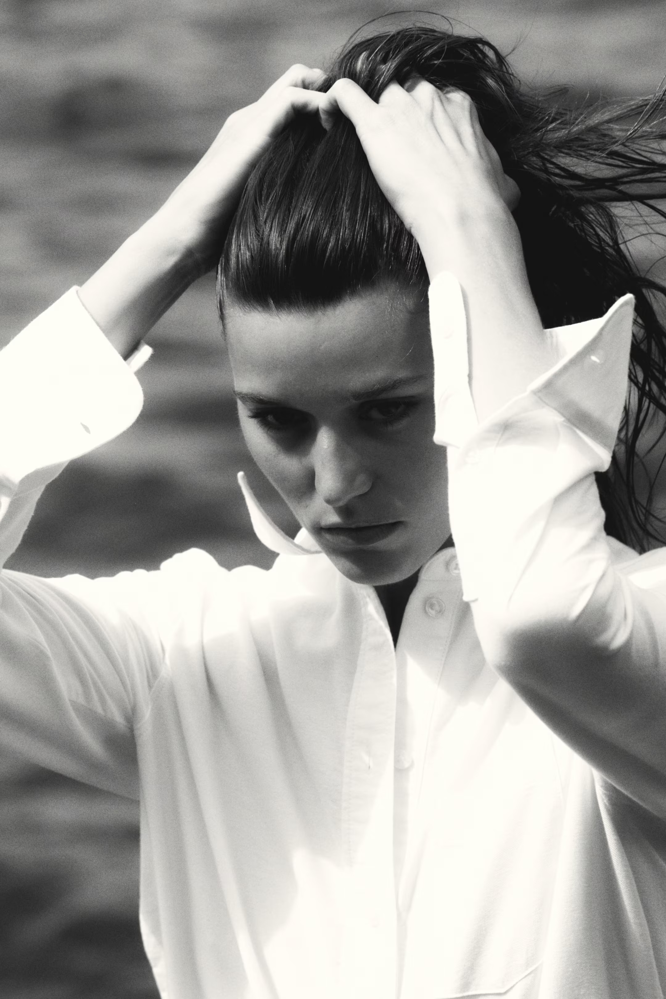 Oxford shirt - Long sleeve - Long - White - Ladies | H&M GB | H&M (UK, MY, IN, SG, PH, TW, HK)