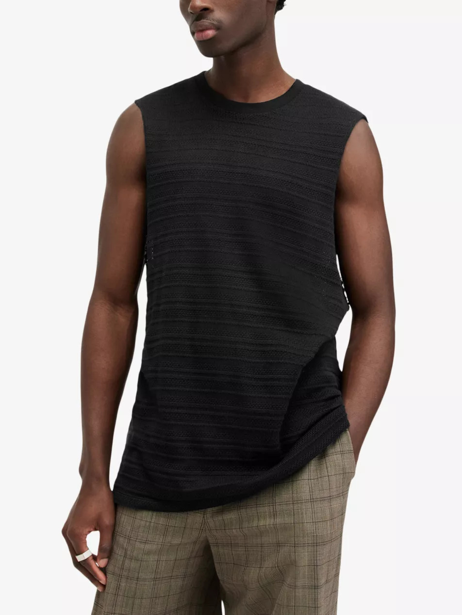 Drax sleeveless organic-cotton vest top | Selfridges