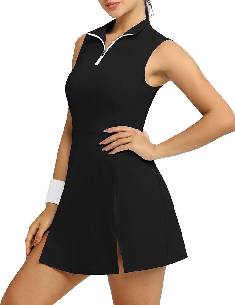 Fengbay Tennis Dress for Women, Athletic Dress for Women Crotch Design Sleeveless Workout Dress G... | Amazon (US)
