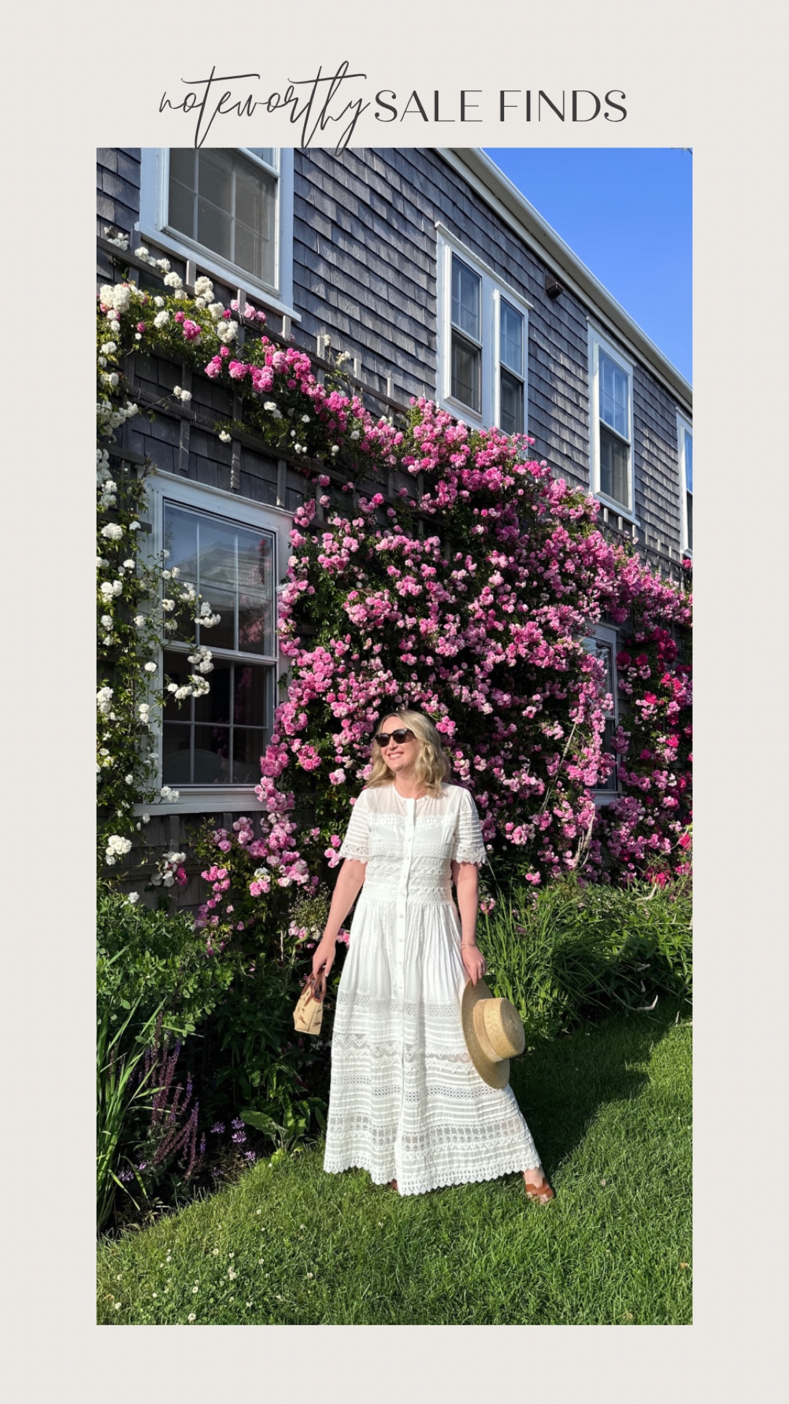 Waimari eyelet and lace dress on sale - wearing a L 
White dress
Summer dress 

#LTKSeasonal #LTKSale