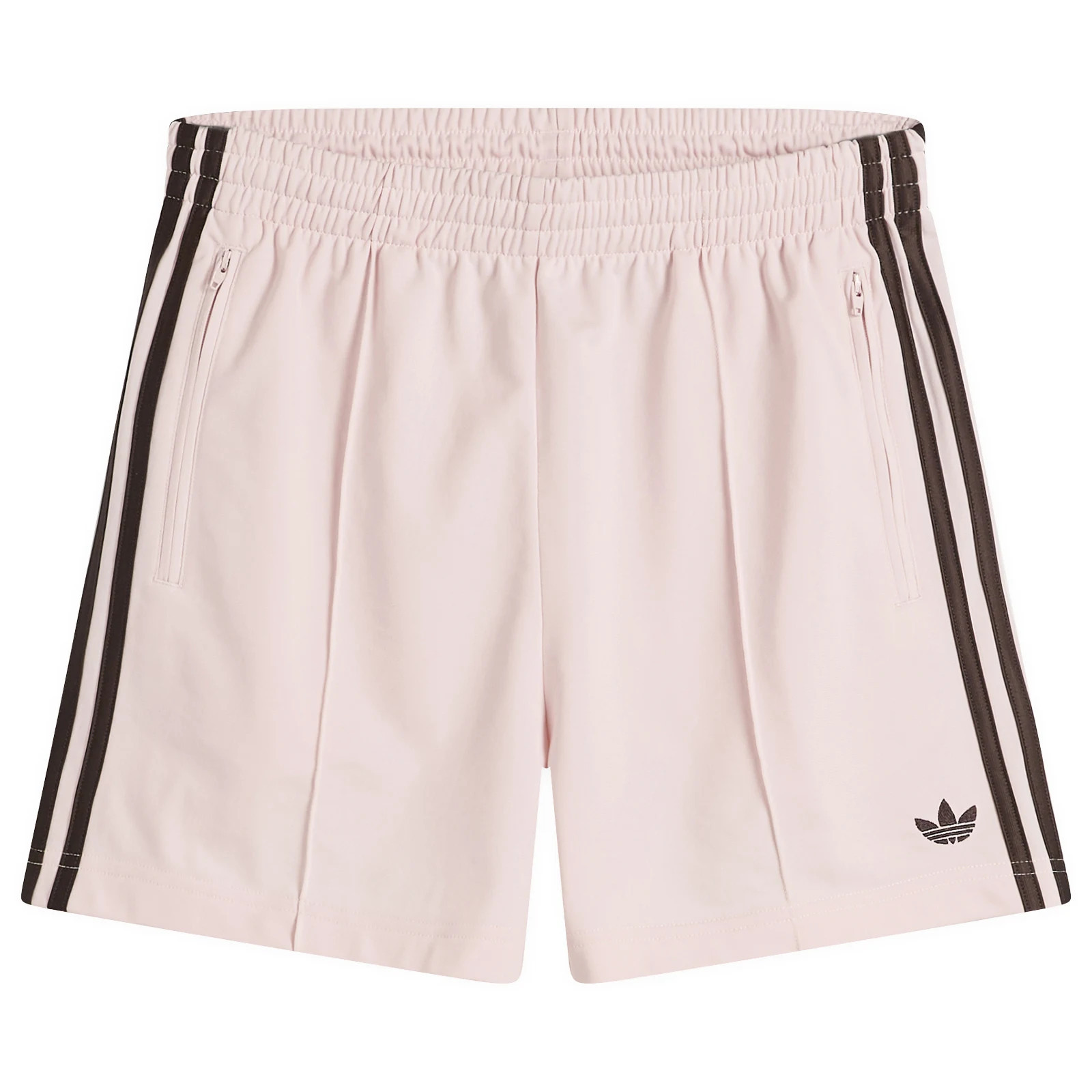 Adidas Women's Firebird Shorts in Sandy Pink/Aurora Coffee, Size Medium | END. Clothing