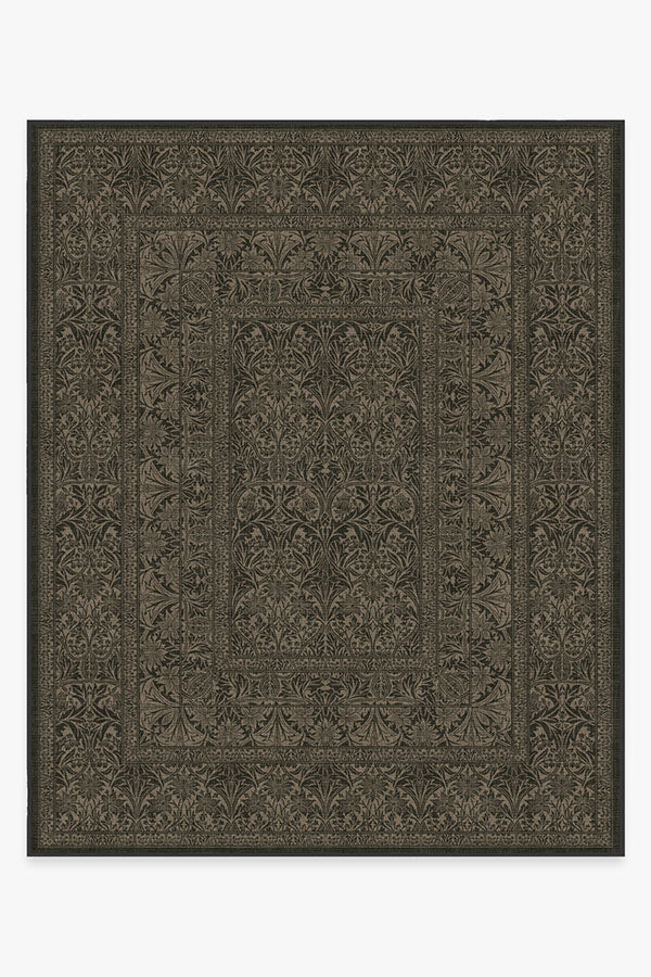 Bluebell Soft Black Rug by Morris & Co. | Ruggable US | Ruggable