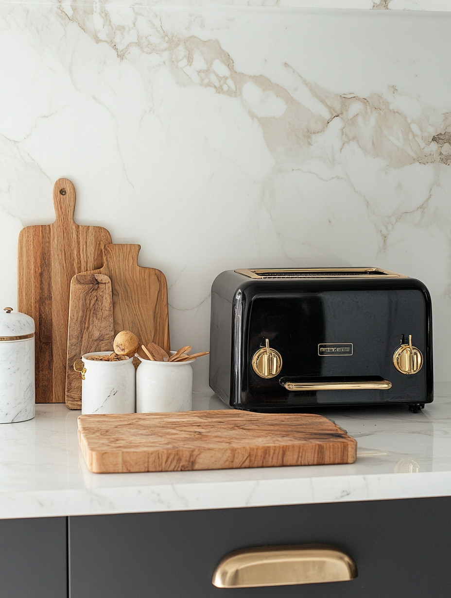 A black and gold toaster can elevate your kitchen counter in seconds.
This is one of those small upgrades that instantly changes the mood of a space—sleek, modern, and undeniably elegant.

If you’re ready to go a little further, choose your statement appliance: a toaster, coffee machine, kettle, microwave, or SodaStream. One piece is enough to make your counter feel intentional and styled, not cluttered.

And if your appliances are due for a refresh?
Black and gold works beautifully on a larger scale too—think refrigerator, stove, or dishwasher. These finishes bring a quiet luxury to the kitchen without overpowering it.

This is how you upgrade your kitchen without renovating: one thoughtful, beautiful piece at a time.

#KitchenUpgrade
#BlackAndGold
#QuietLuxury
#ElegantInteriors
#KitchenRefresh
#TimelessStyle
#ElegantAndDriven 

 #LTKHome