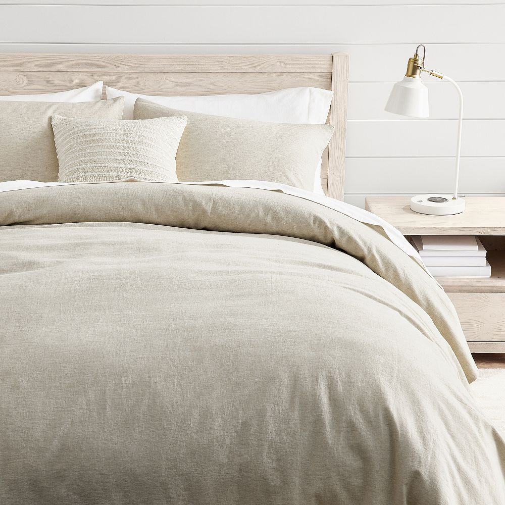 Linen Cotton Duvet,Twin/Twin XL, Natural Linen | Pottery Barn Teen