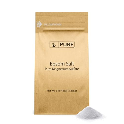 Pure Original Ingredients Epsom Salt, 3 lb, Pure Magnesium Sulfate, Bathing & Soaking | Amazon (US)