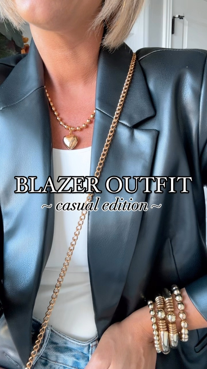 The blazer you never knew you needed but you do now because it’s on sale!!!!! Grab this cute @walmartfashion faux leather blazer while it’s still stocked!!!
⬇️⬇️⬇️
Blazer TTS size small
Bodysuit sized up to medium 
Jeans size medium 
Shoes TTS


#LTKVideo #LTKFindsUnder50 #LTKSaleAlert