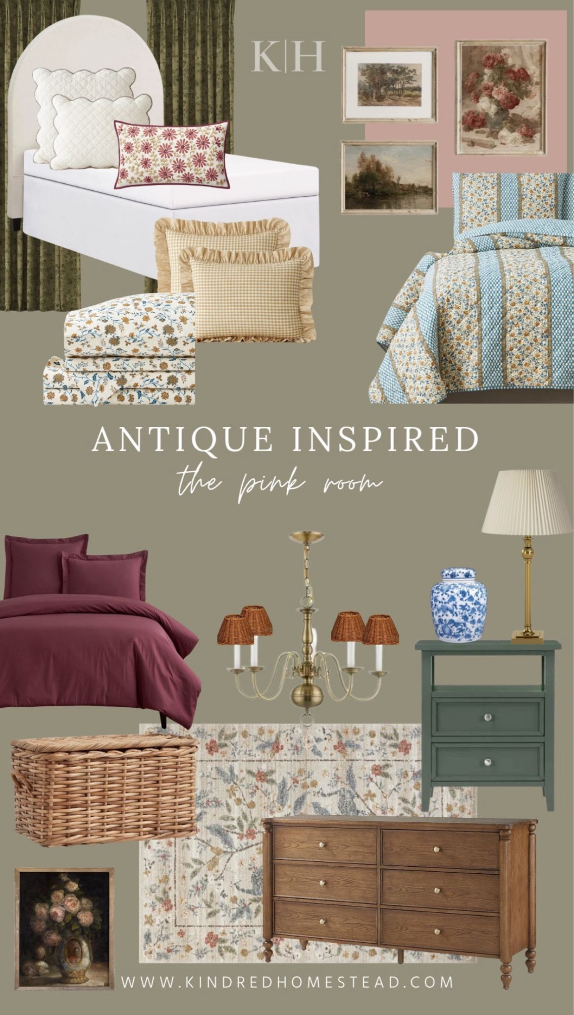 Antique inspired finds for our heirloom inspired pink room featuring heritage finds and timeless favorites like bedding, curtains, rugs, furniture, lighting and decor!





#LTKHome