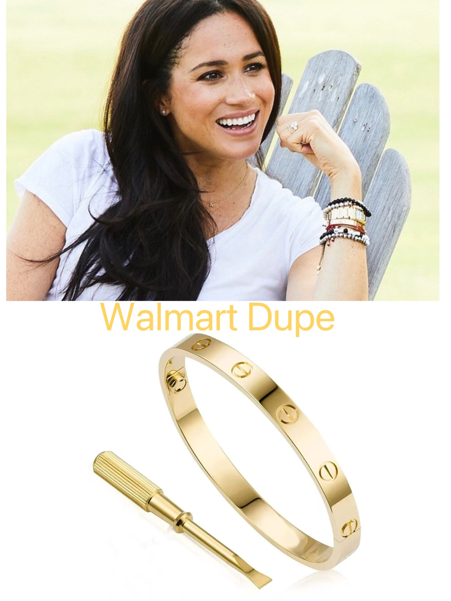 Cartier bracelet dupe #walmart #gift
