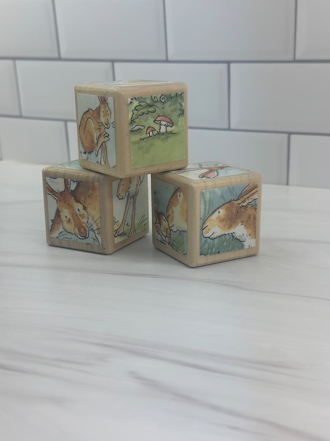 Guess How Much I Love You Wooden Blocks: Nursery Decor, Storybook Gift - Etsy | Etsy (US)