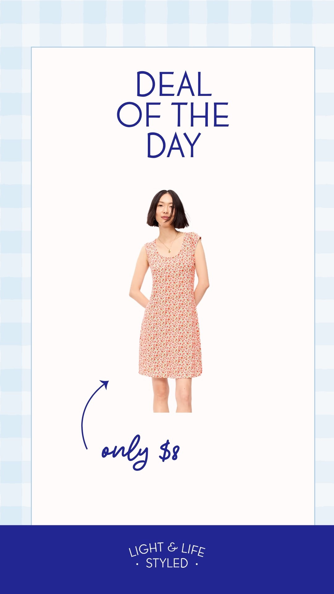 This Old Navy dress is only eight dollars today.