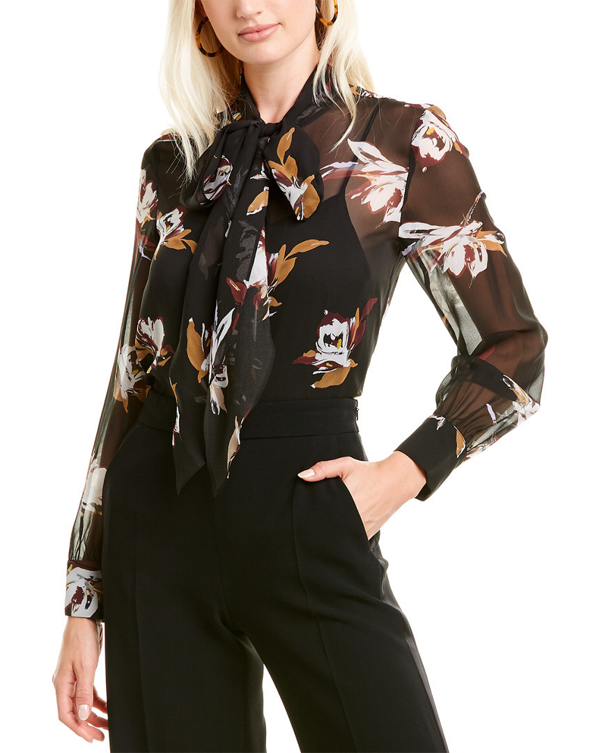 Max Mara Studio Calessse Silk Top | Gilt