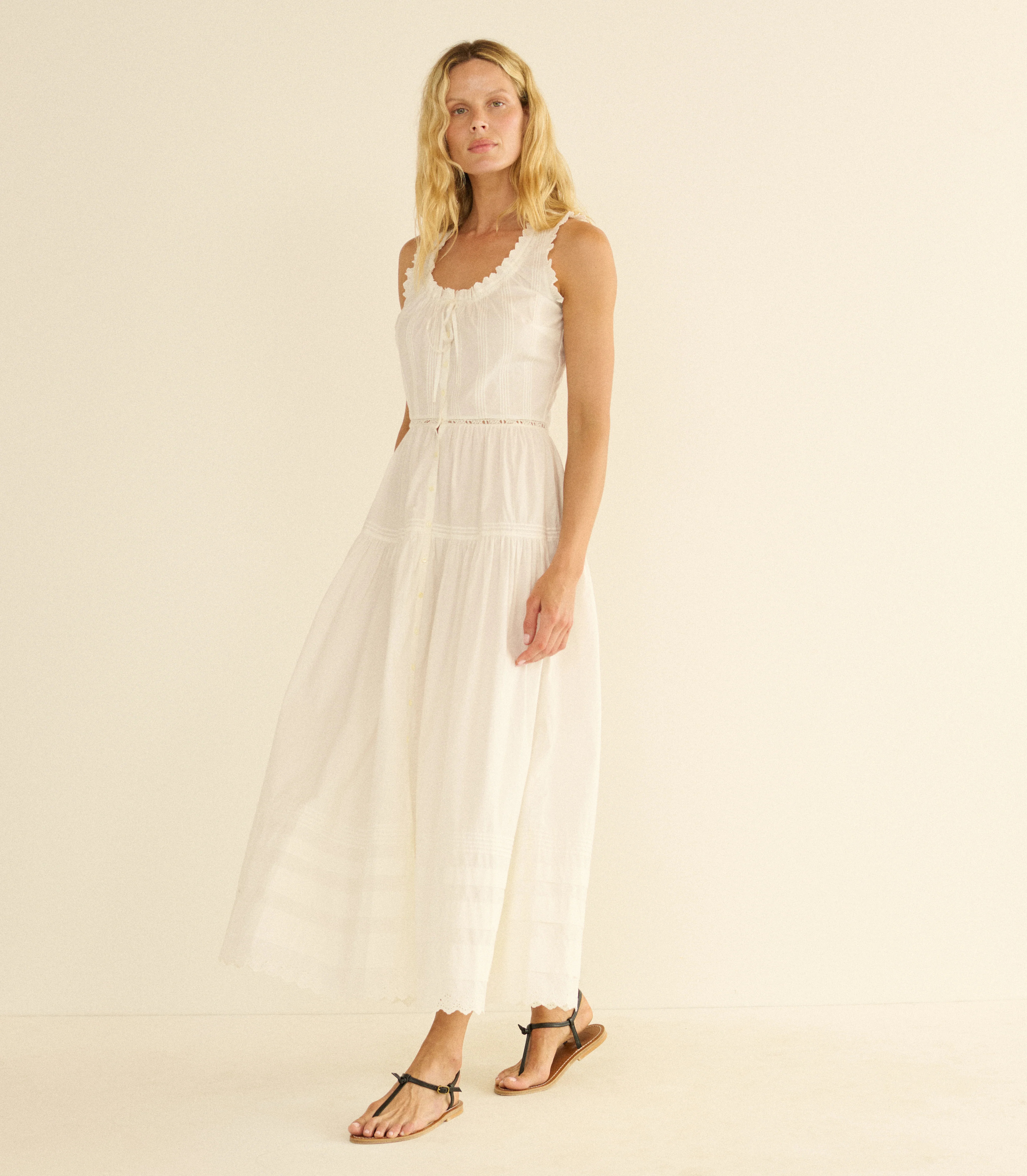 Hortense Dress - Salt | D\u00d4EN | DOEN