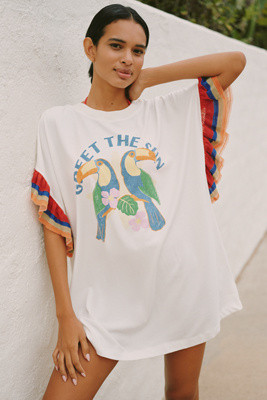 Celandine Rainbows in Rio Oversized T-Shirt Dress | Anthropologie (US)