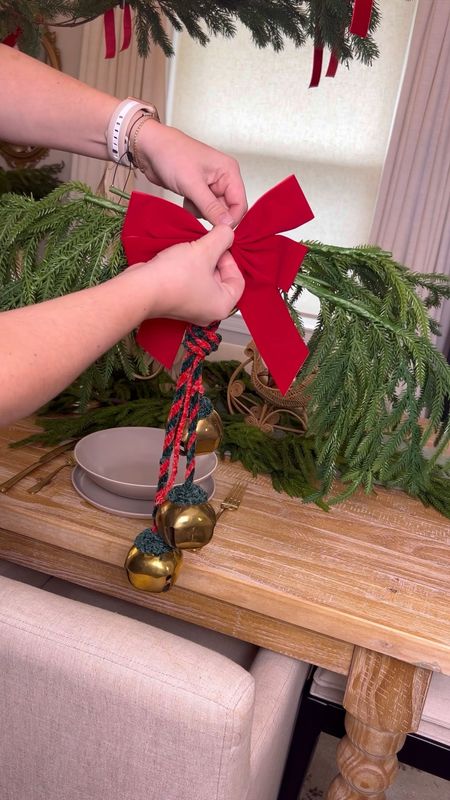 Easy diy Christmas swag with real touch pine stems! 

#LTKhome #LTKHoliday #LTKSeasonal