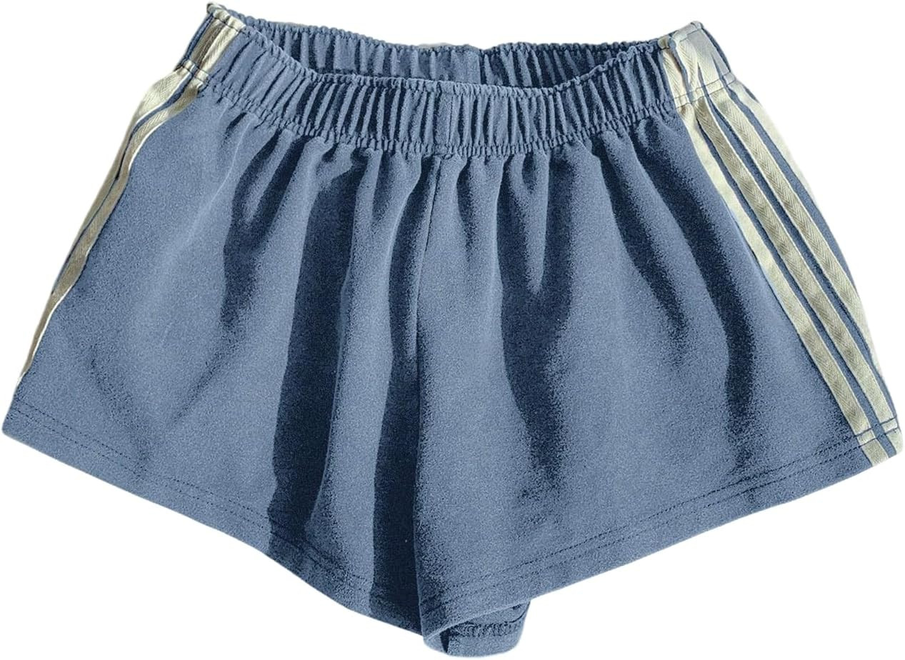 BEAUDRM Women's Striped Shorts Track Shorts Athletic Sweat Shorts | Amazon (US)