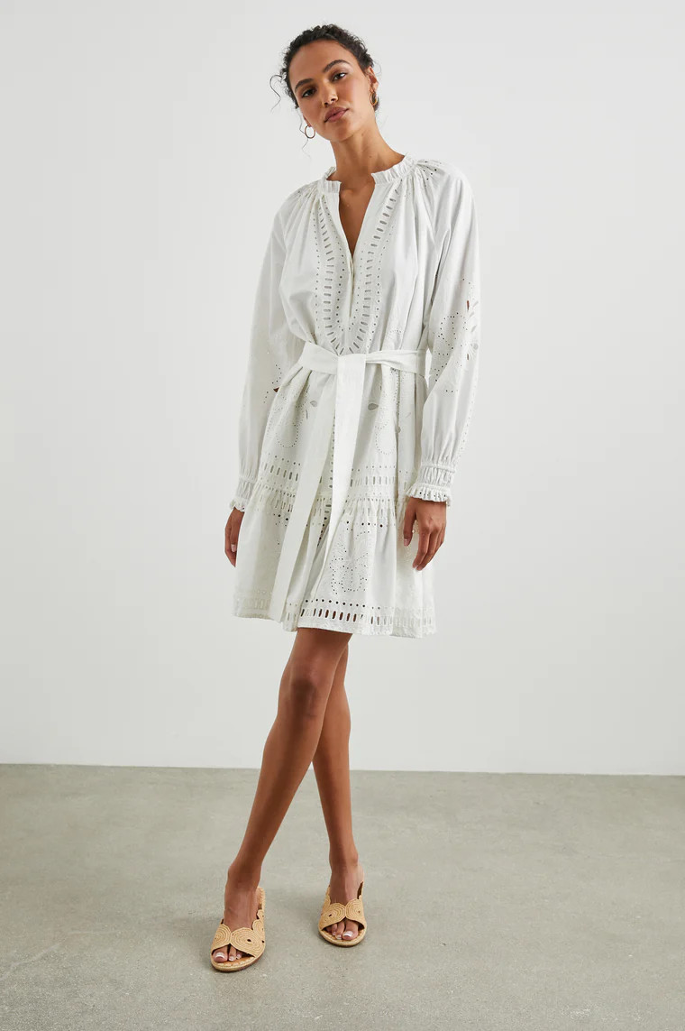 SAYLOR DRESS - WHITE | Rails