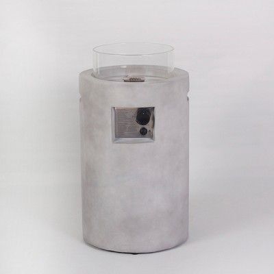 Pipestone 29" Round Concrete Fire Column - Gray - Project 62™ | Target
