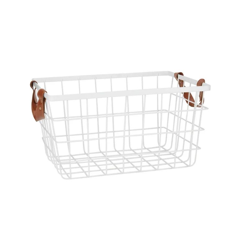 Mainstays Iron Storage Basket | Walmart (US)