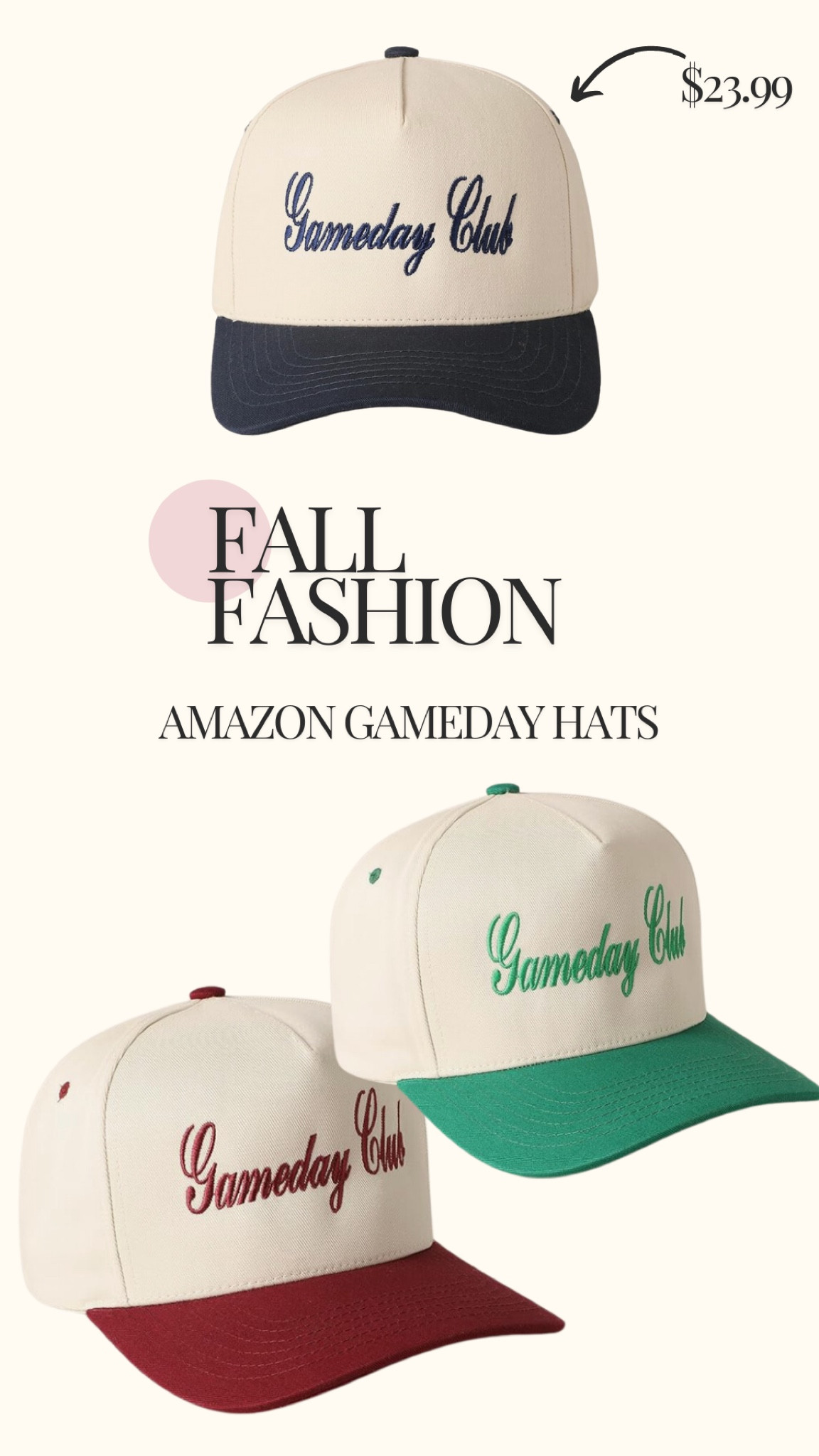 Obsessed with these vintage / preppy game day trucker hats. Comes in 3 colors and perfect for fall football games. Xx

College, highschool, collegiate style, campus fashion, university, preppy, school 

#LTKSeasonal #LTKFallSale #LTKParties