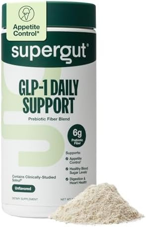 Supergut GLP1 Daily Support - High Fiber GLP-1 Supplement Powder for Women & Men - Sugar-Free Dri... | Amazon (US)