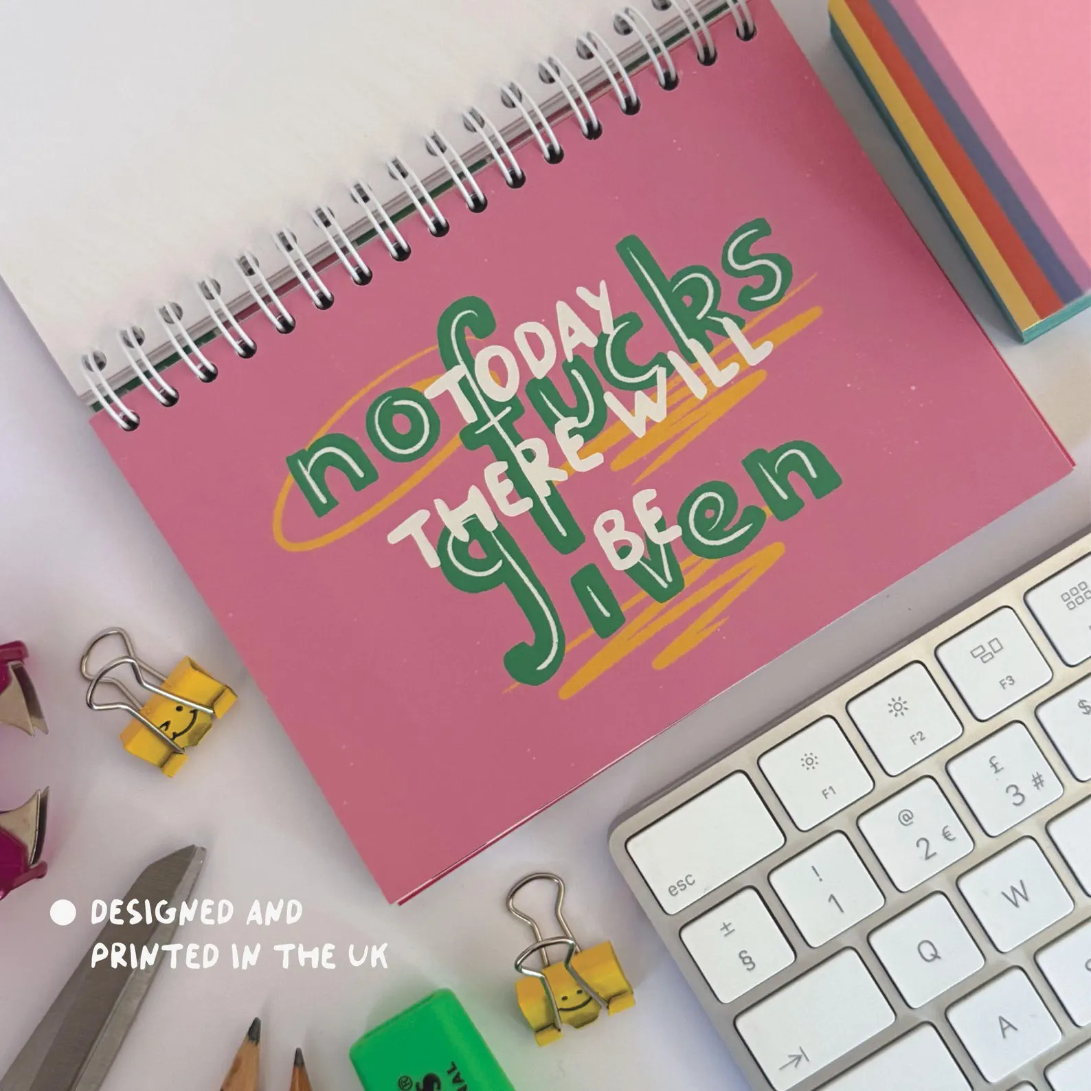 Sweary Affirmation Desk Flip Chart Desk Pad Book | 52 Weeks of Positive F*cking Vibes | Funny Adu... | Etsy (US)