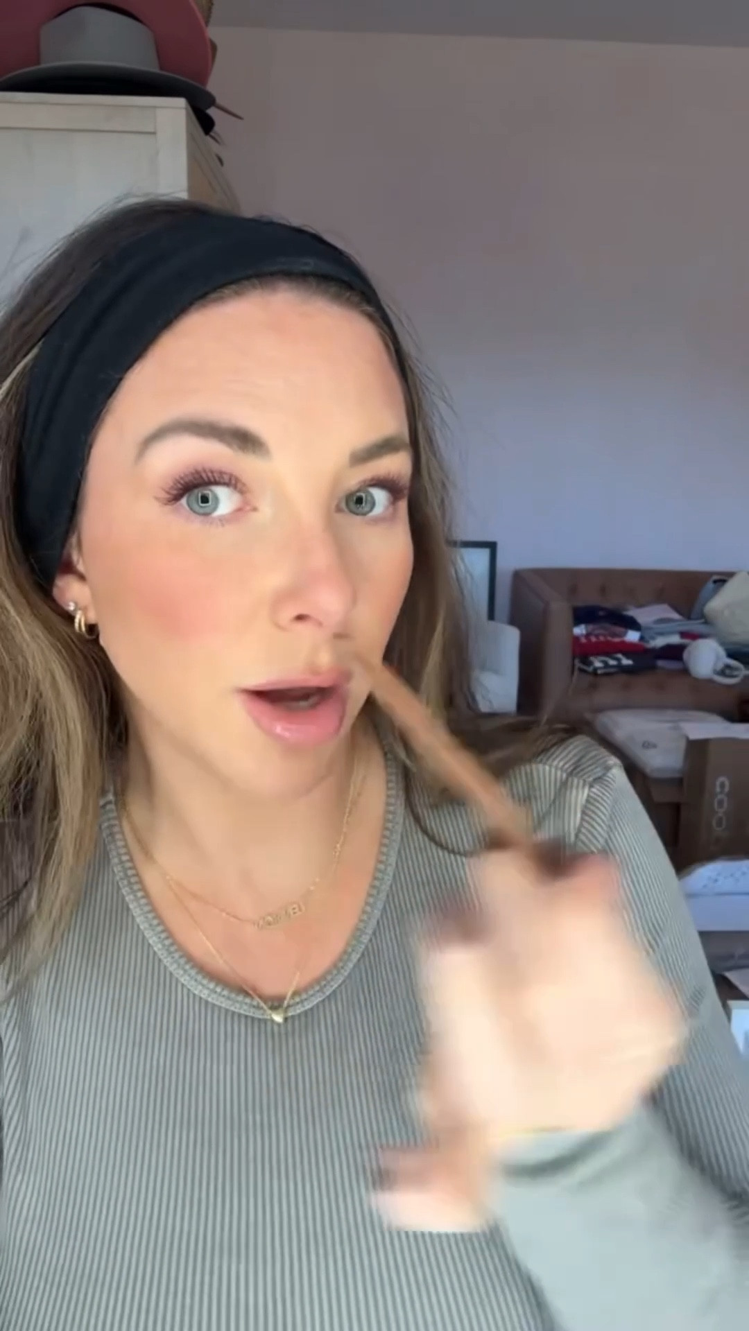 faux freckles - I used shade limitless brown
custom name necklace discount code: Gretchen20 
in the medium in my shirt but linking similar ones!

makeup shades:
flawless filter - 4 
foundation - 200
blush - hope
liner - line leader 
gloss - pistachio 
Lipstick - rasa 
Bronzer - she’s sculpted 
Other bronzer - medium 
Powder blush - wherever rose 

#LTKBeauty #LTKWatchNow