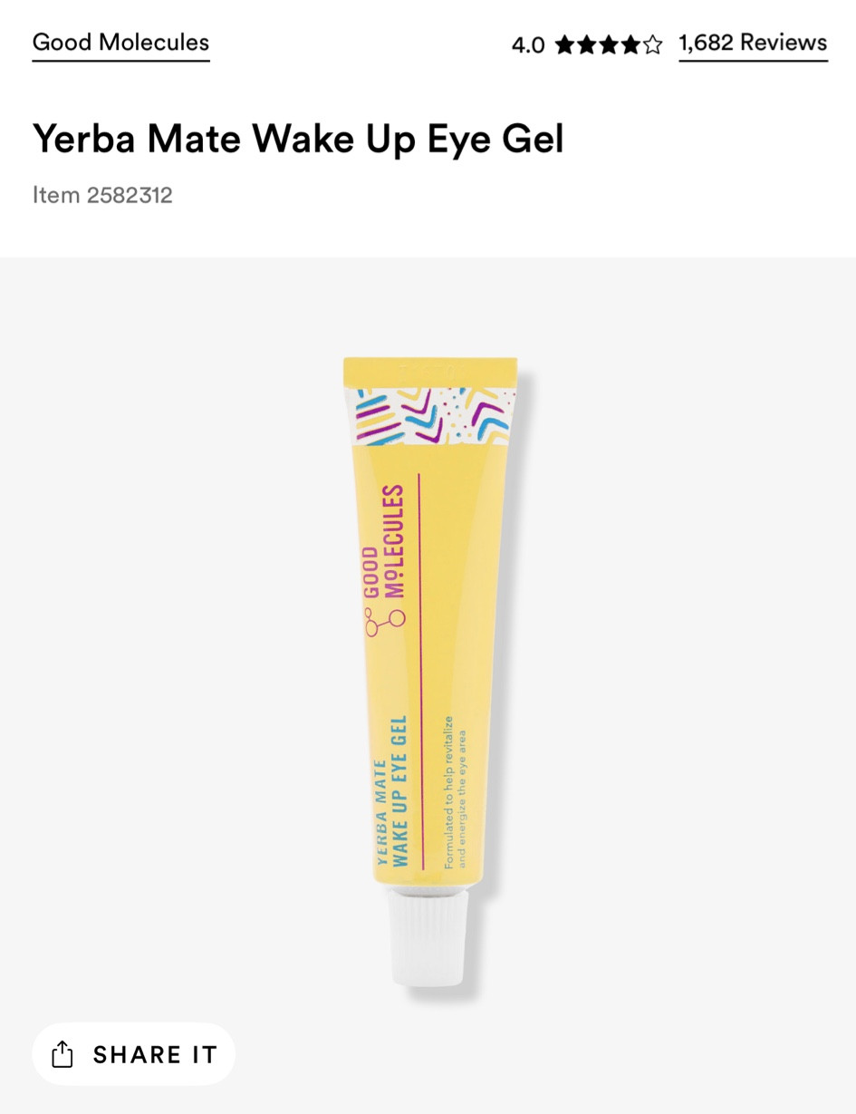 Eye gel I use every morning! $6 

#LTKGiftGuide #LTKFindsUnder50