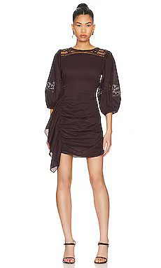 Rhode Pia Dress in Chocolate from Revolve.com | Revolve Clothing (Global)