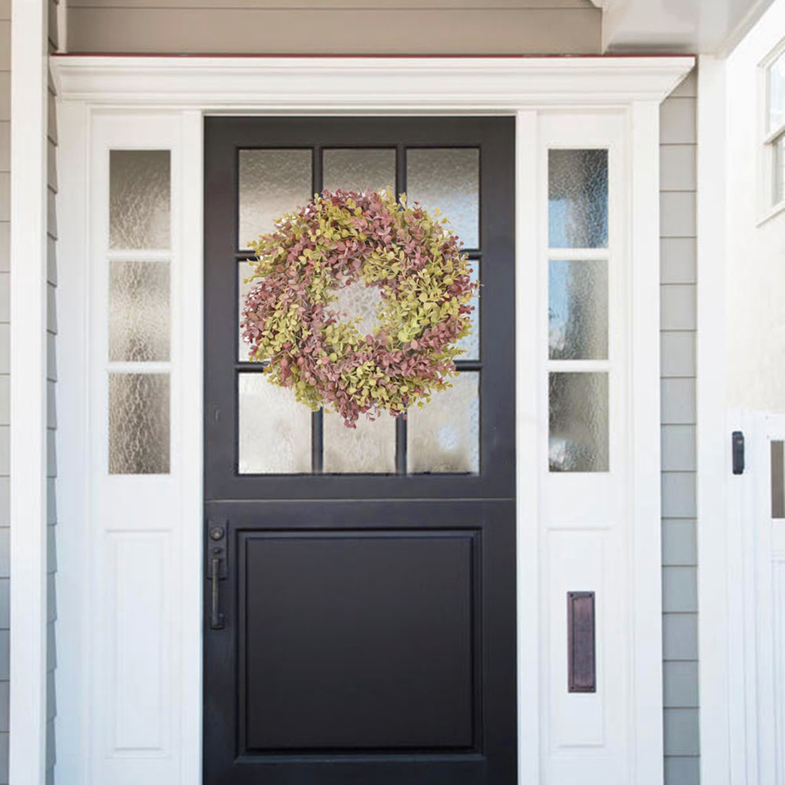 Flm Wreath Eco-friendly Vivid Faux Silk Flower Artificial Yellow Leaves Wreath Decor for Home - W... | Walmart (US)