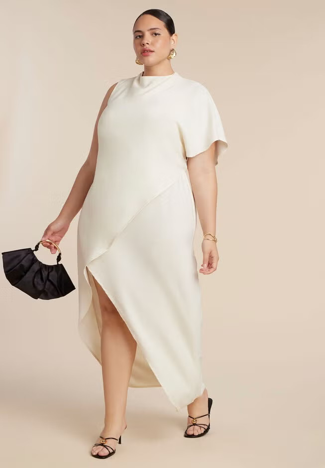 Asym Relaxed Maxi Dress | Eloquii