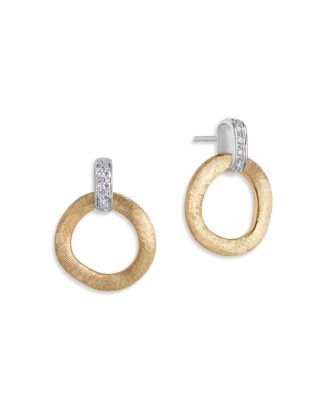 18K White & Yellow Gold Jaipur Diamond Doorknocker Drop Earrings | Bloomingdale's (US)