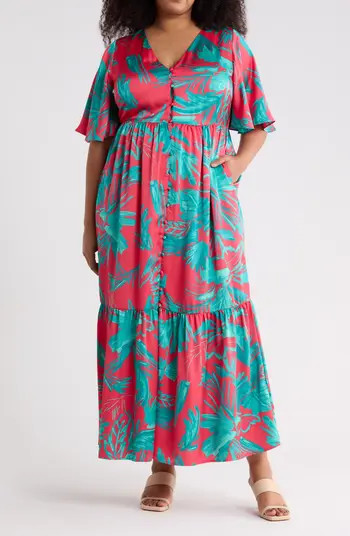Palm Tropics Pismo Button Maxi Dress | Nordstrom