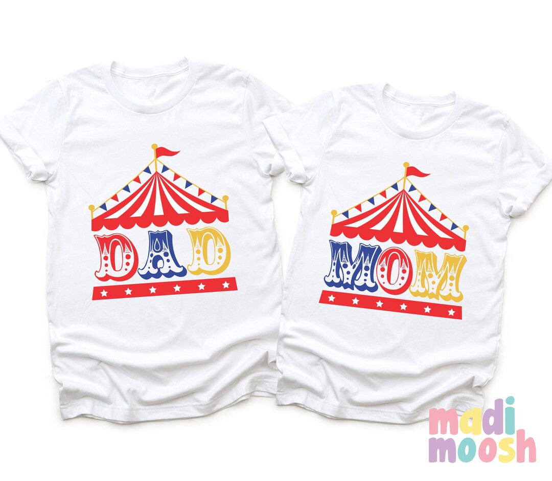 Circus Theme Birthday Party Shirts for Family | Carnival Family Birthday Shirts | Mom and Dad of ... | Etsy (US)