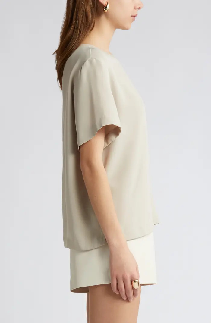 Satin T-Shirt | Nordstrom