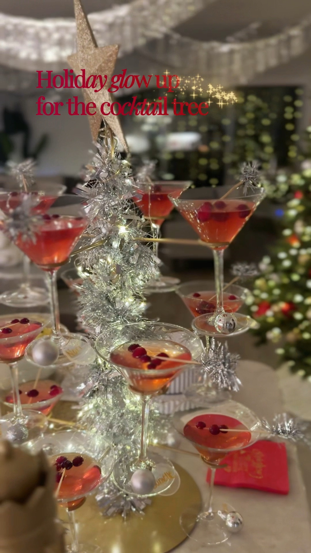 Cocktail tree for tinsel and tinis favorite things party! 


#LTKHome #LTKHoliday #LTKGiftGuide