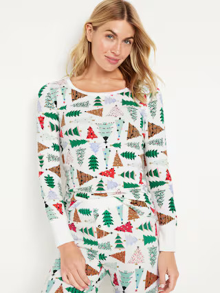 Waffle-Knit Pajama Top for Women | Old Navy (US)